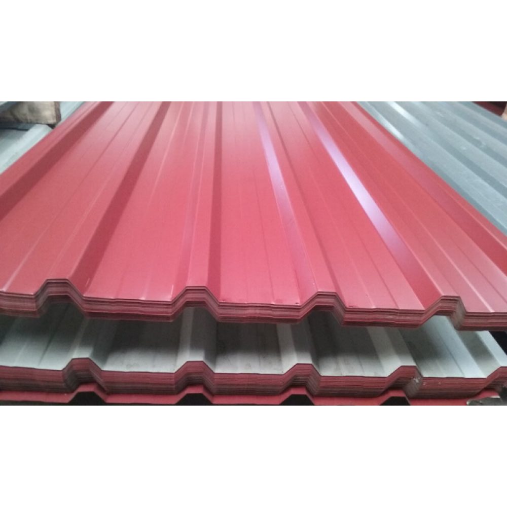 CHAPA TRAPEZOIDAL ROJA 4 MT X 0 5 MM