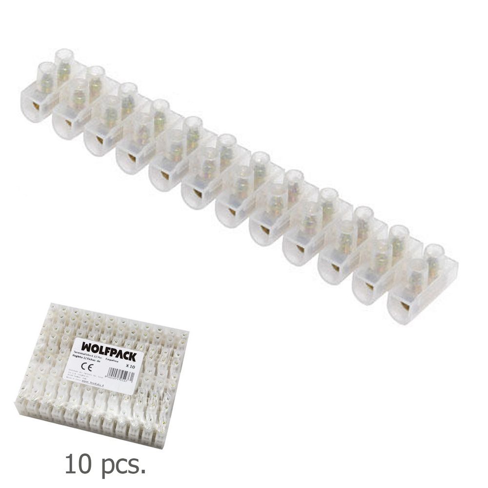 REGLETA FICHA EMPALME 16A- 12MM PACK 10