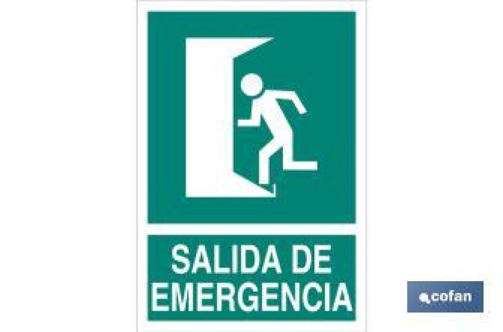 SALIDA DE EMERGENCIAS LUMINISCENTE