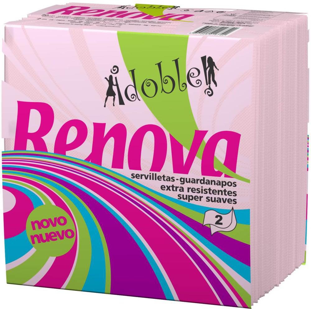 SERVILLETAS RENOVA ROSAS 33X33