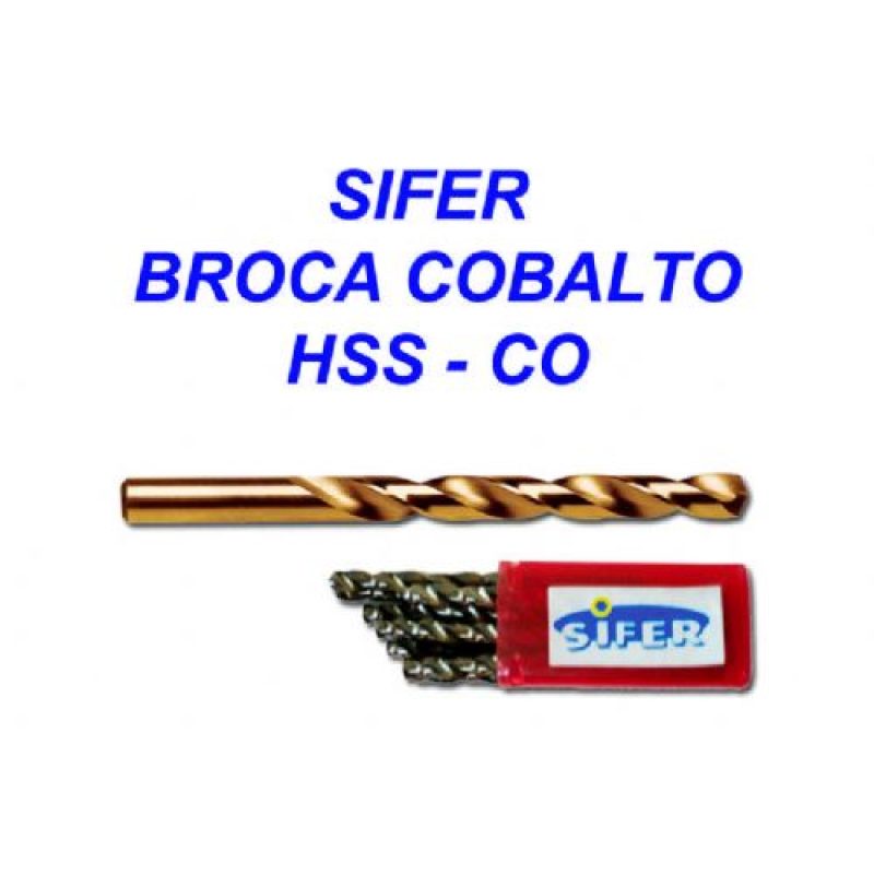 SIFER BROCA COBALTO DIN 338 HSS-CO 2 50