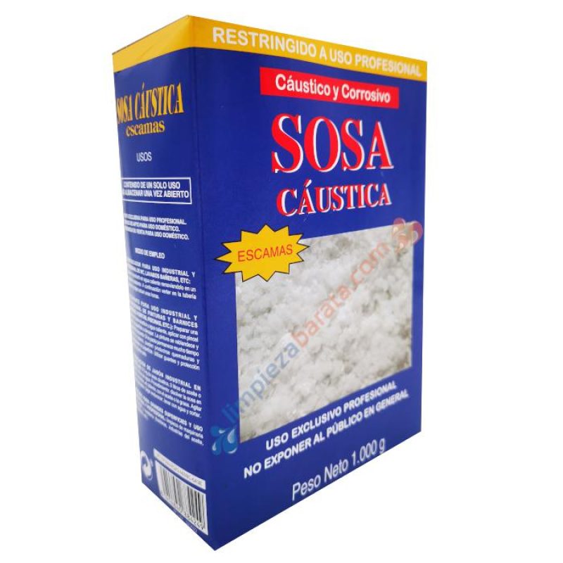 SOSA CAUSTICA ESTUCHE 1KG ESCAMAS