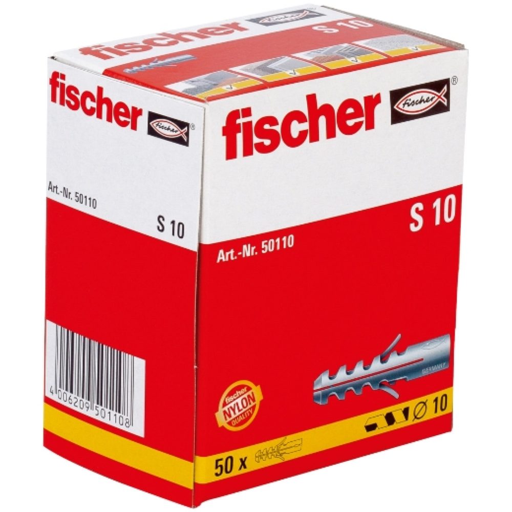 TACO FISCHER 10X50 CAJA 50 UN